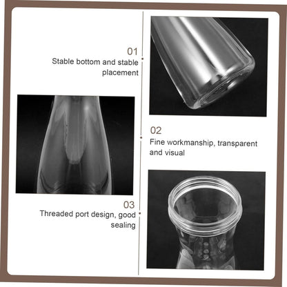 Round Clear Acrylic Water Bottle - Techmanistan in Pakistan