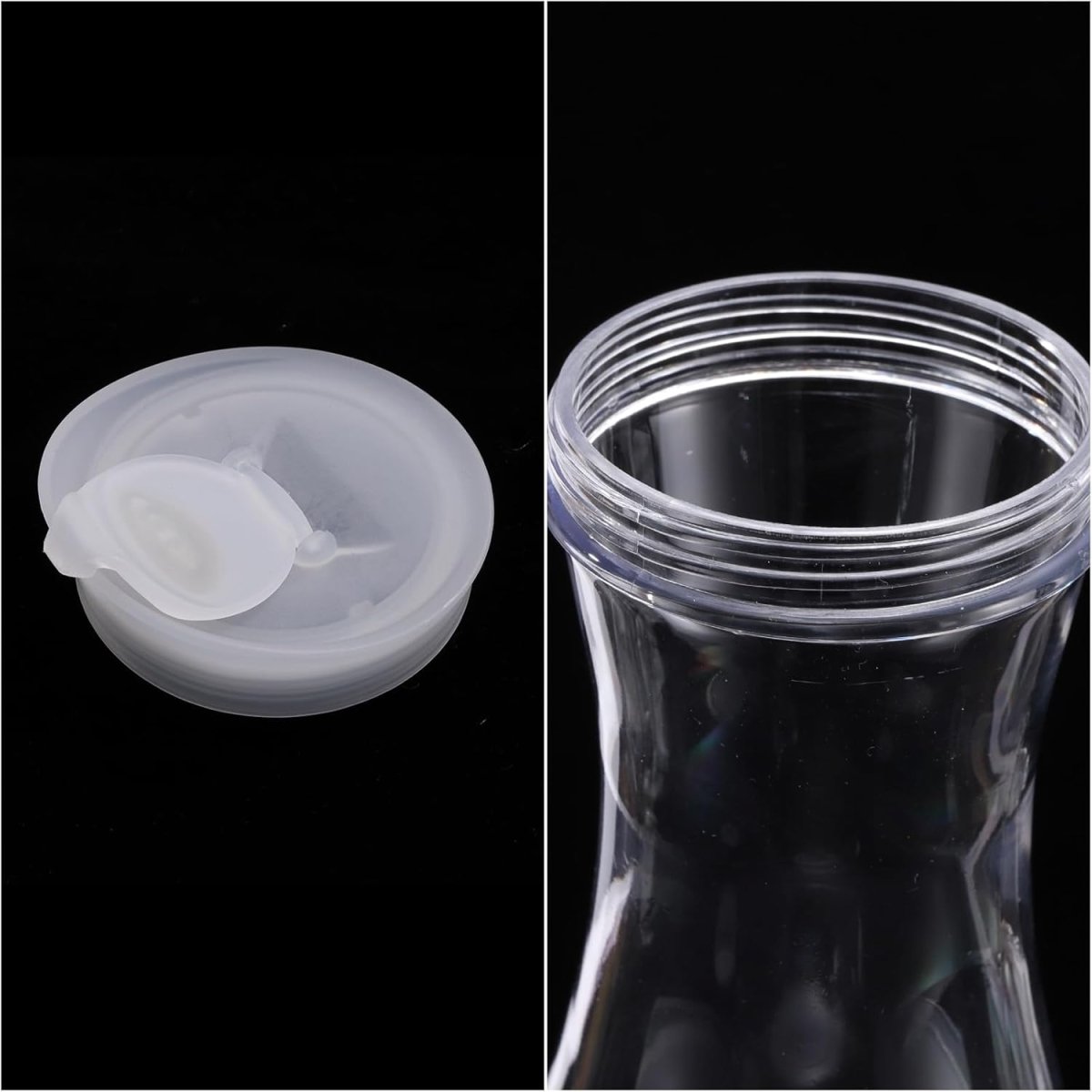 Round Clear Acrylic Water Bottle - Techmanistan in Pakistan