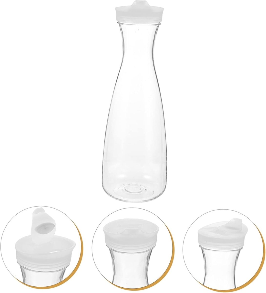 Round Clear Acrylic Water Bottle - Techmanistan in Pakistan