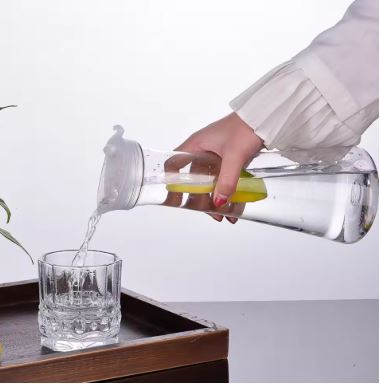 Round Clear Acrylic Water Bottle - Techmanistan in Pakistan