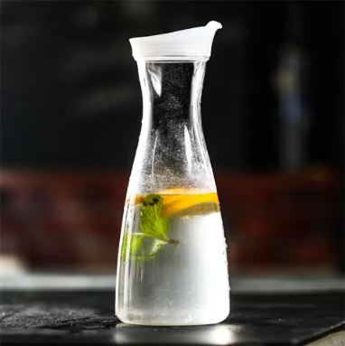 Round Clear Acrylic Water Bottle - Techmanistan in Pakistan