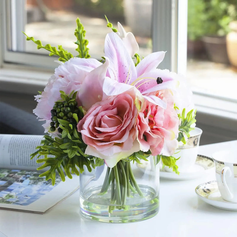 Round Clear Glass Vase - Techmanistan in Pakistan