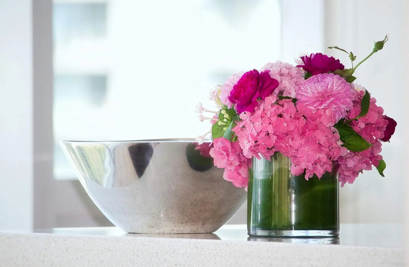 Round Clear Glass Vase - Techmanistan in Pakistan