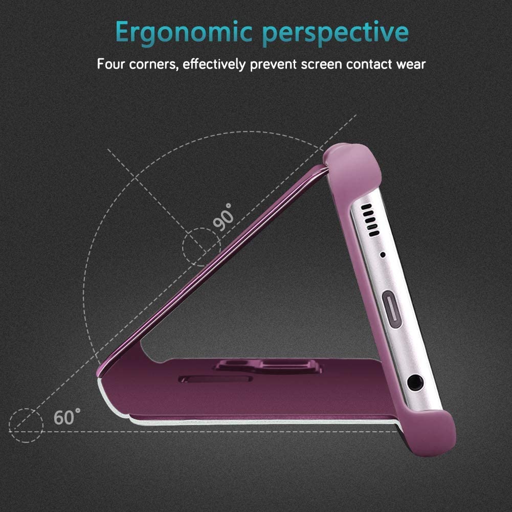 Samsung Galaxy S7 Clear View Standing Cover Case - Techmanistan in Pakistan