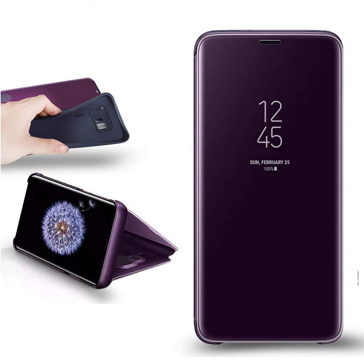 Samsung Galaxy S7 Clear View Standing Cover Case - Techmanistan in Pakistan