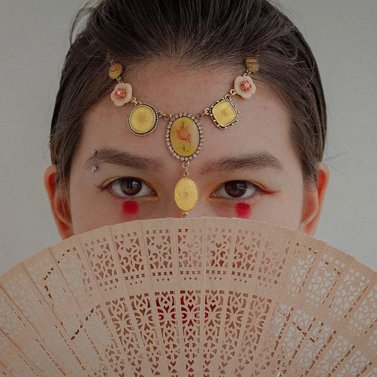 Sandalwood Folding Hand Fan - Techmanistan in Pakistan