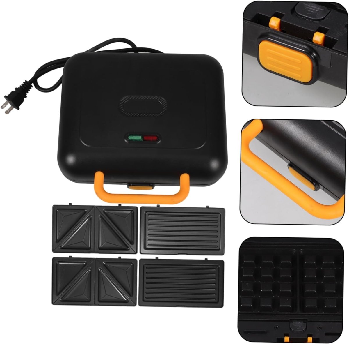 Sandwich Waffle Maker with 3 - in - 1 Attachments - Techmanistan in Pakistan