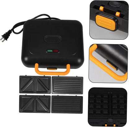 Sandwich Waffle Maker with 3 - in - 1 Attachments - Techmanistan in Pakistan