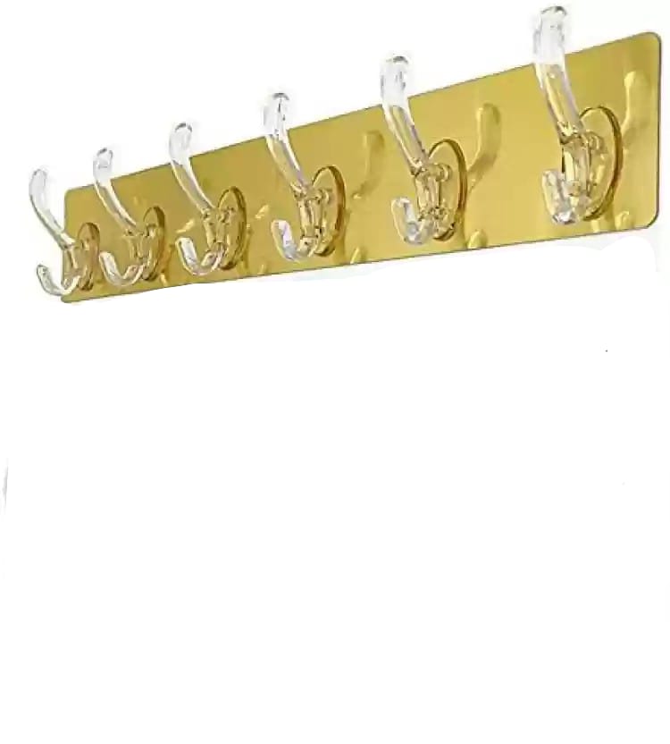 Self Adhesive 6 Hooks Hanger - Techmanistan in Pakistan