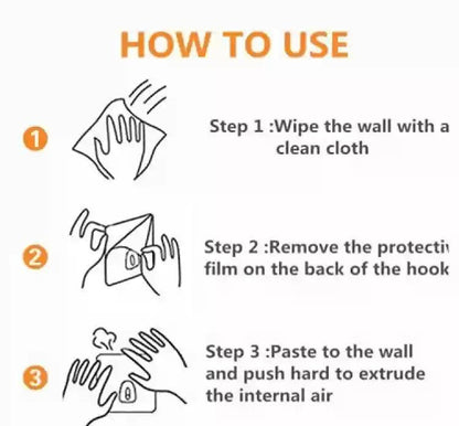 Self Adhesive 6 Hooks Hanger - Techmanistan in Pakistan