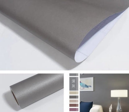 Self Adhesive Film Matte Sticker - 45x200 cm, Self Adhesive Contact Paper For Wall, Furniture, Kitchen and Cabinets Modern Self Adhesive Wallpaper DIY Decorative Film Wall Paper Furniture Sticker - Techmanistan in Pakistan