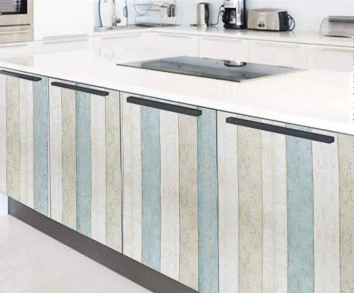 Self Adhesive Wood Grain Furniture Stickers Wallpaper - 45x200 cm - Techmanistan in Pakistan