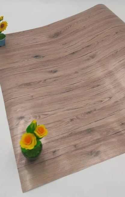 Self Adhesive Wood Grain Furniture Stickers Wallpaper - 45x200 cm - Techmanistan in Pakistan