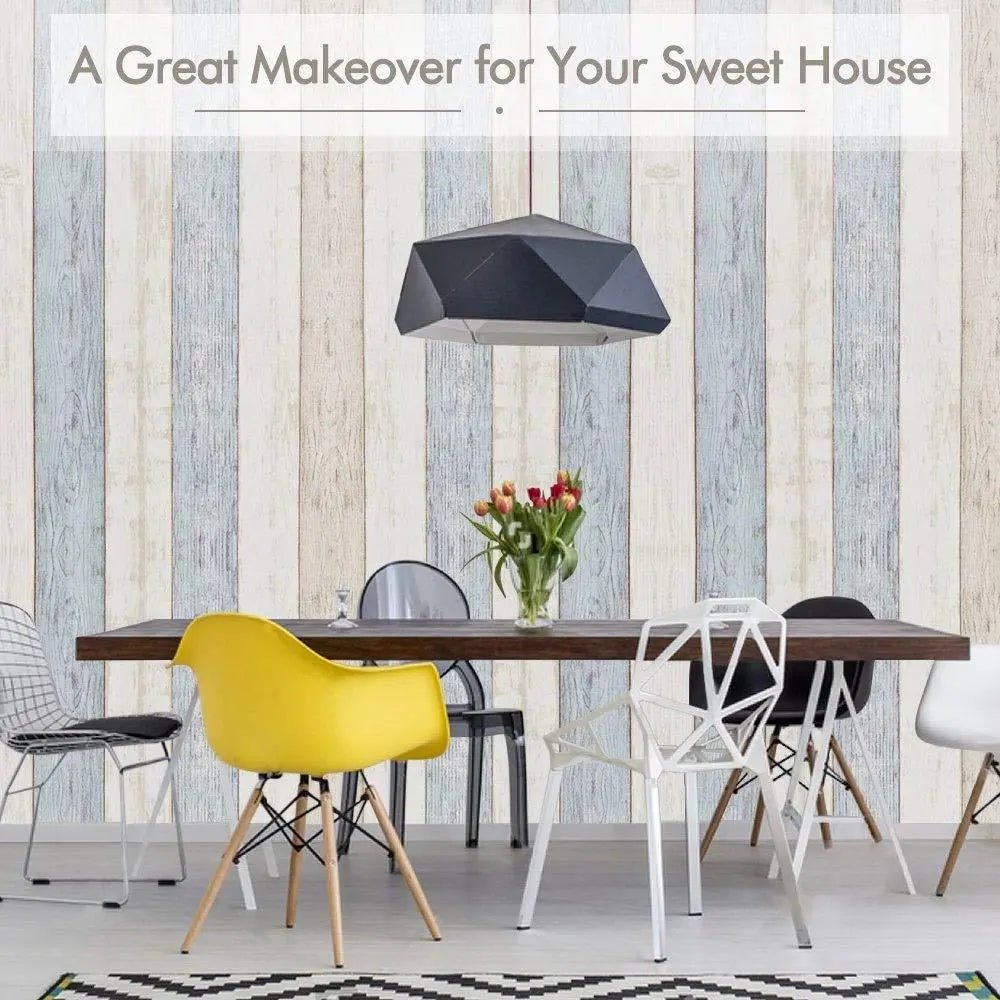 Self Adhesive Wood Grain Furniture Stickers Wallpaper - 45x200 cm - Techmanistan in Pakistan