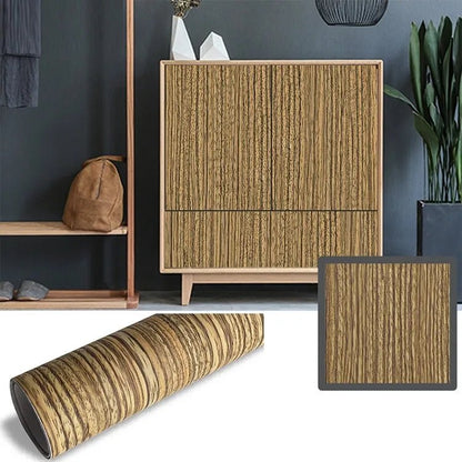 Self Adhesive Wood Grain Furniture Stickers Wallpaper - 45x200 cm - Techmanistan in Pakistan