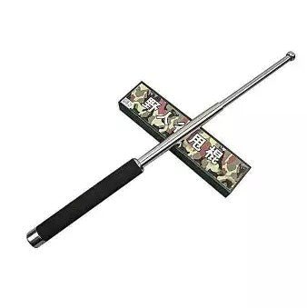 Self Defence Stainless Steel Stick – Black - Techmanistan in Pakistan