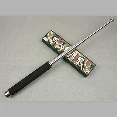 Self Defence Stainless Steel Stick – Black - Techmanistan in Pakistan