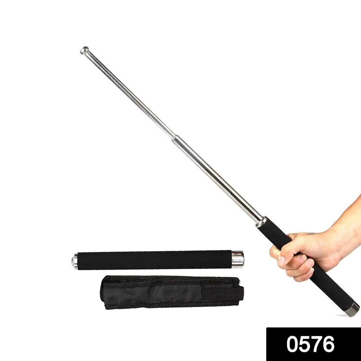 Self Defence Stainless Steel Stick – Black - Techmanistan in Pakistan