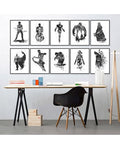 Set of 10 - Photo Frames Collage Wall Hanging Wall Decor Set - Black - Techmanistan in Pakistan