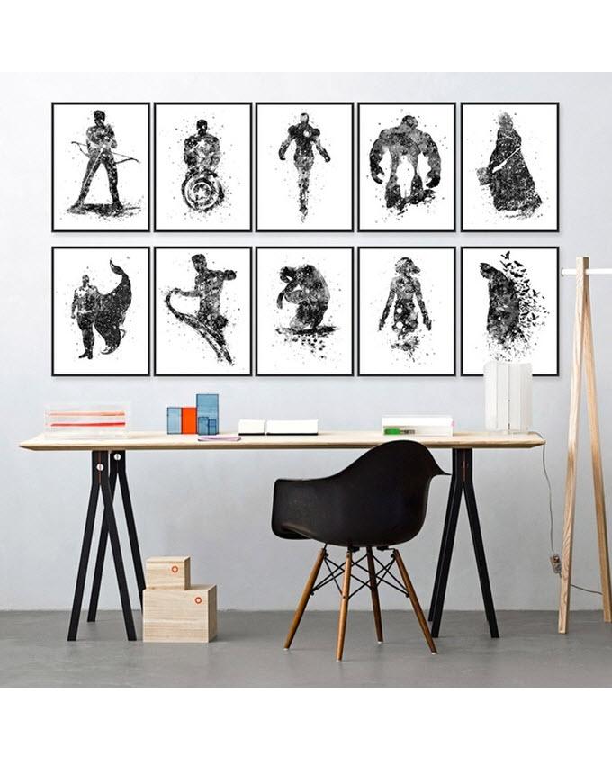 Set of 10 - Photo Frames Collage Wall Hanging Wall Decor Set - Black - Techmanistan in Pakistan