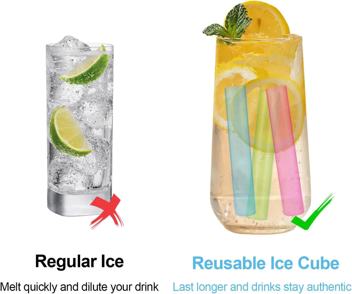 Set of 12 - Freezable & Reusable Ice Sticks - Techmanistan in Pakistan