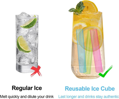 Set of 12 - Freezable & Reusable Ice Sticks - Techmanistan in Pakistan