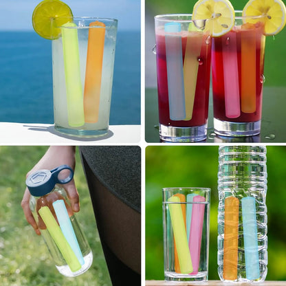 Set of 12 - Freezable & Reusable Ice Sticks - Techmanistan in Pakistan