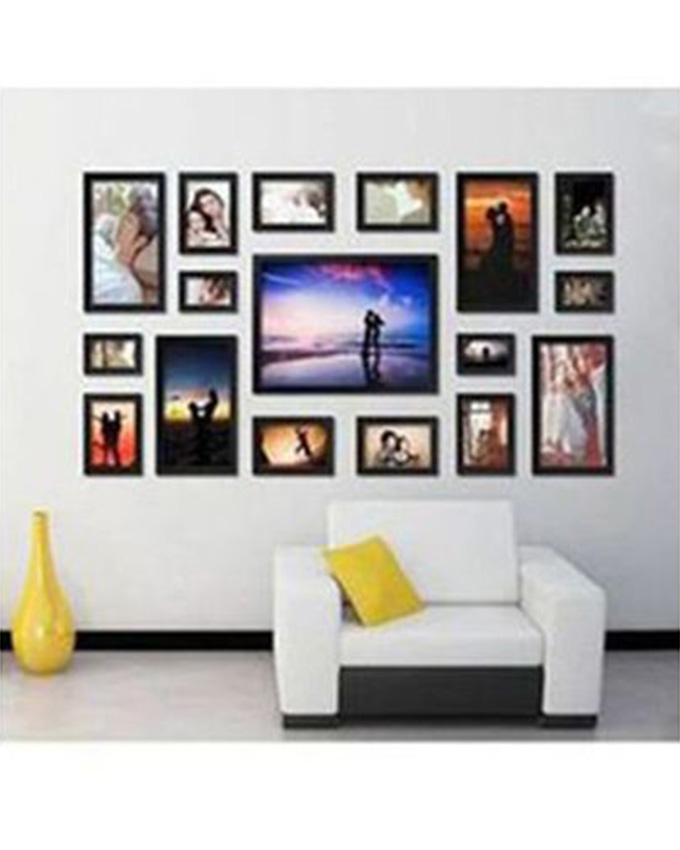 Set of 17 - Photo Frames Collage Wall Hanging Wall Decor Set - Multicolor - Techmanistan in Pakistan