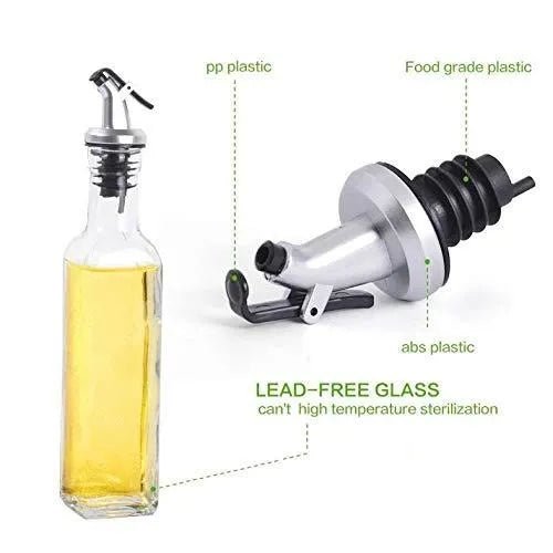 Set of 2 - Glass Oil Bottle Dispenser - Techmanistan in Pakistan