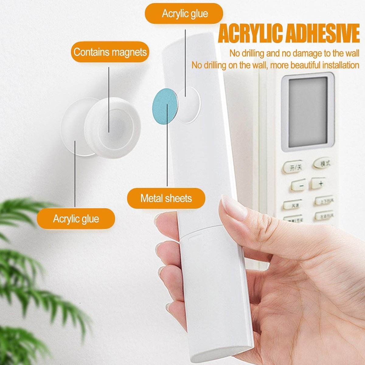 Set of 2 Wall Mount Strong Magnet Hooks - Techmanistan in Pakistan