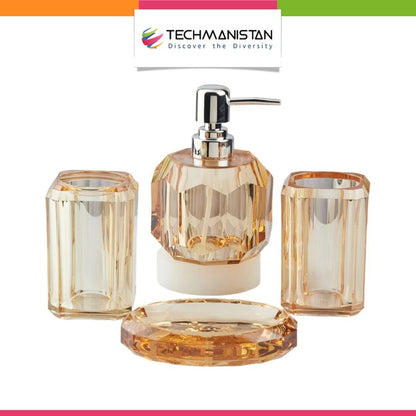 Set of 3 Acrylic Bathroom Accessories - Techmanistan in Pakistan