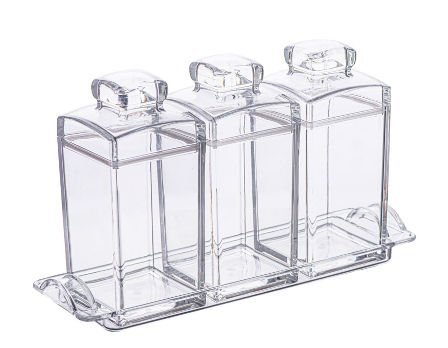 Set of 3 Acrylic Jars - Techmanistan in Pakistan