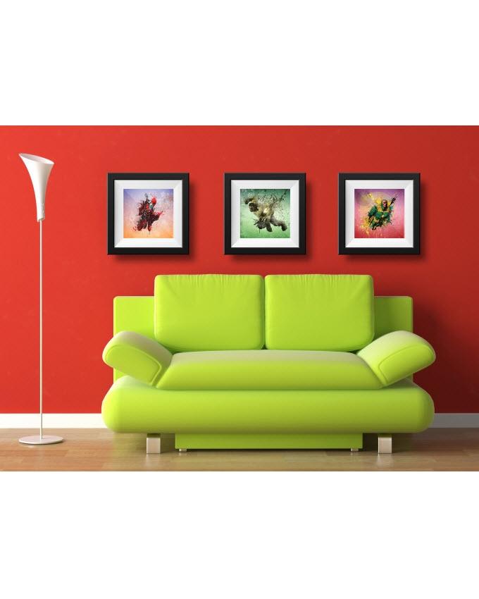 Set of 3 - Photo Frames Collage Wall Hanging Wall Decor Set - Black - Techmanistan in Pakistan