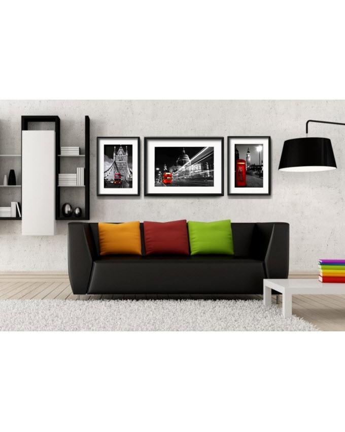 Set of 3 - Photo Frames Collage Wall Hanging Wall Decor Set - Black - Techmanistan in Pakistan