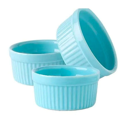 Set of 3 - Porcelain Ceramic Baking Ramekin - Techmanistan in Pakistan