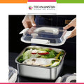 Set of 3 Stainless Steel Storage Containers - Techmanistan in Pakistan