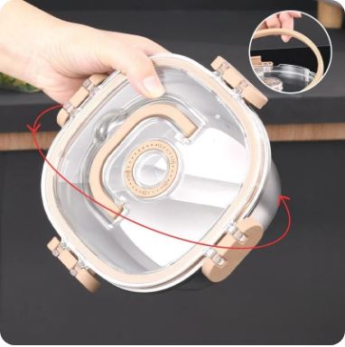 Set of 3 Stainless Steel Storage Containers - Techmanistan in Pakistan