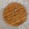 Set of 4 - Condiment Set with Wooden Base - Techmanistan in Pakistan