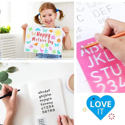 Set of 4 Letter Stencils - Techmanistan in Pakistan