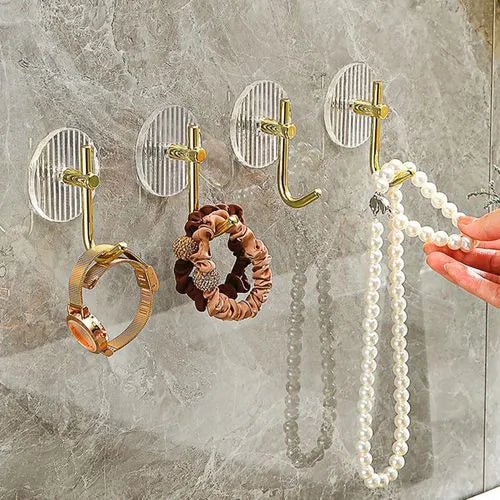 Set of 4 - Luxury Acrylic Wall Hooks - Techmanistan in Pakistan