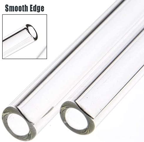 Set of 4 - Reusable Glass Straws With Cleaning Brush - Techmanistan in Pakistan