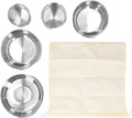 Set of 5 - Outdoor Camping Stainless Steel Cookware Pots - Techmanistan in Pakistan