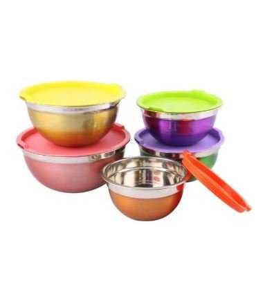 Set of 5 - Stainless Steel Mixing Bowls - Techmanistan in Pakistan