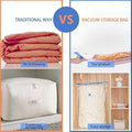 Set of 5 Vacuum Storage Bags for Clothes, Duvets, Pillows, and Bedding Space Saver - Techmanistan in Pakistan
