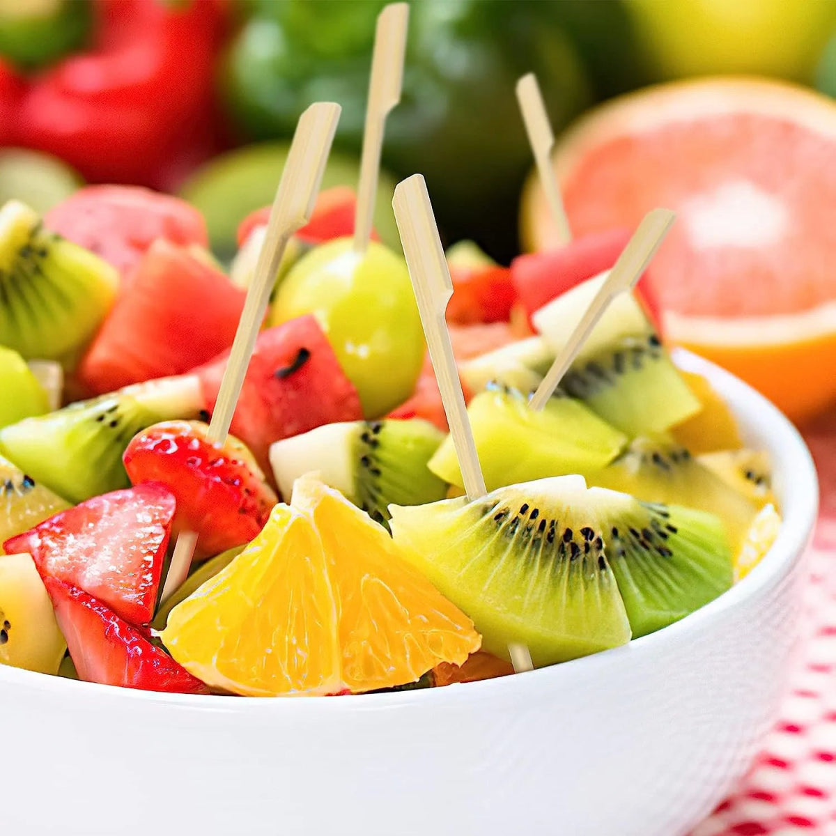 Set of 50 - Bamboo Flat BBQ Skewers - Techmanistan in Pakistan