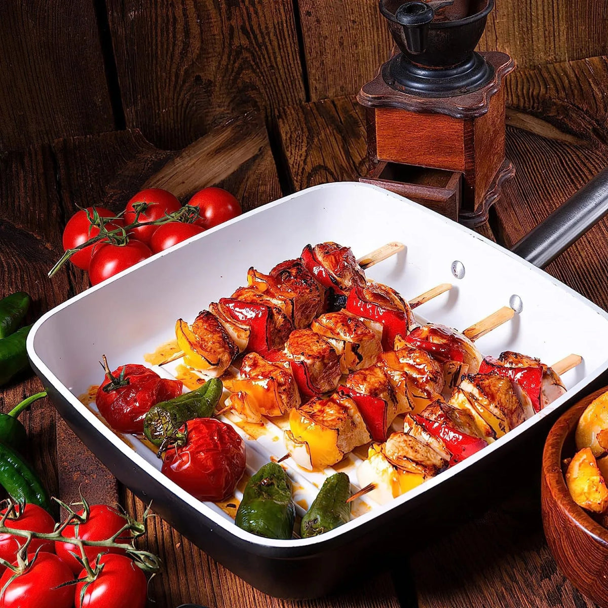 Set of 50 - Bamboo Flat BBQ Skewers - Techmanistan in Pakistan