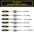 Set of 6 - Mini Needle File Set Small Metal Files Set 6 Pieces Hand Metal Files - Techmanistan in Pakistan