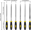 Set of 6 - Mini Needle File Set Small Metal Files Set 6 Pieces Hand Metal Files - Techmanistan in Pakistan