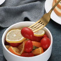 Set of 6 - Mirror Polished Stainless Steel Golden Forks Cutlery Set - Techmanistan in Pakistan