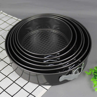 Set of 6 - Non - Stick Round Cake Pans With Removable Bottom Tray - Techmanistan in Pakistan